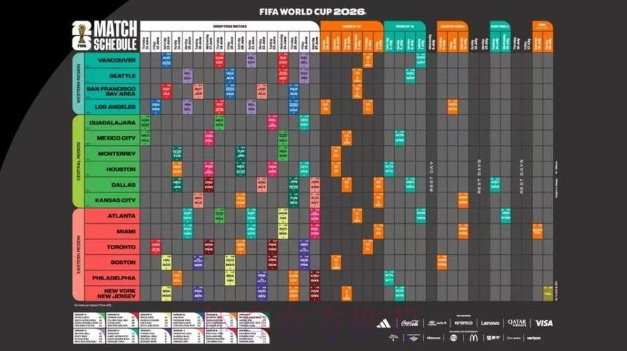 2026世界杯完整赛程官方发布观看指南直播平台